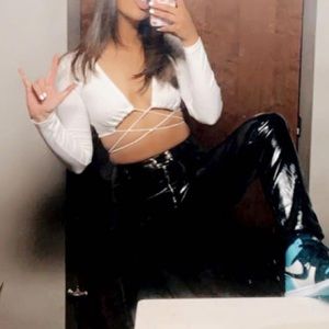 Princess polly tie top long sleeve